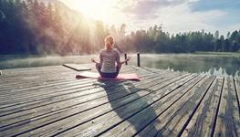 woman meditating